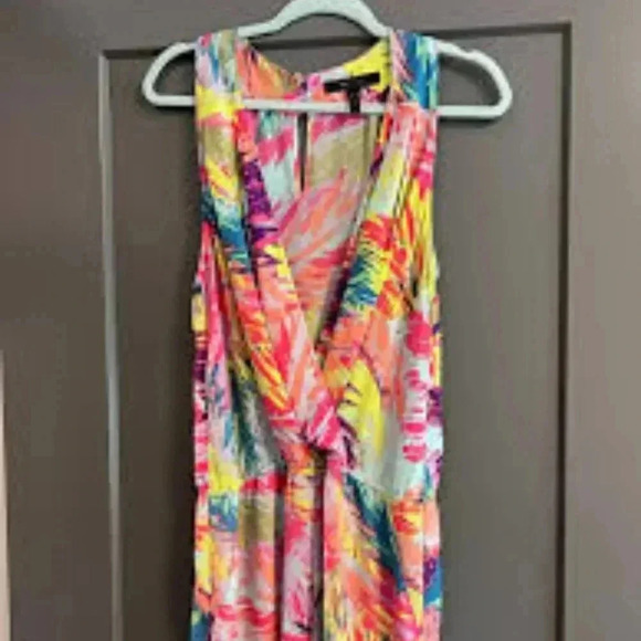 BCBGMaxAzria Pants - BCBG Maxazria colorful sleeveless romper with pockets Size XXS